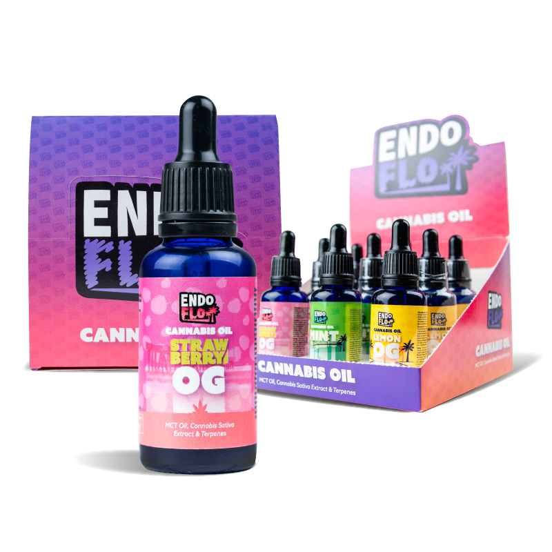 EndoFlo Cannabis Oil Tinctures: Mixed Pack of 9
