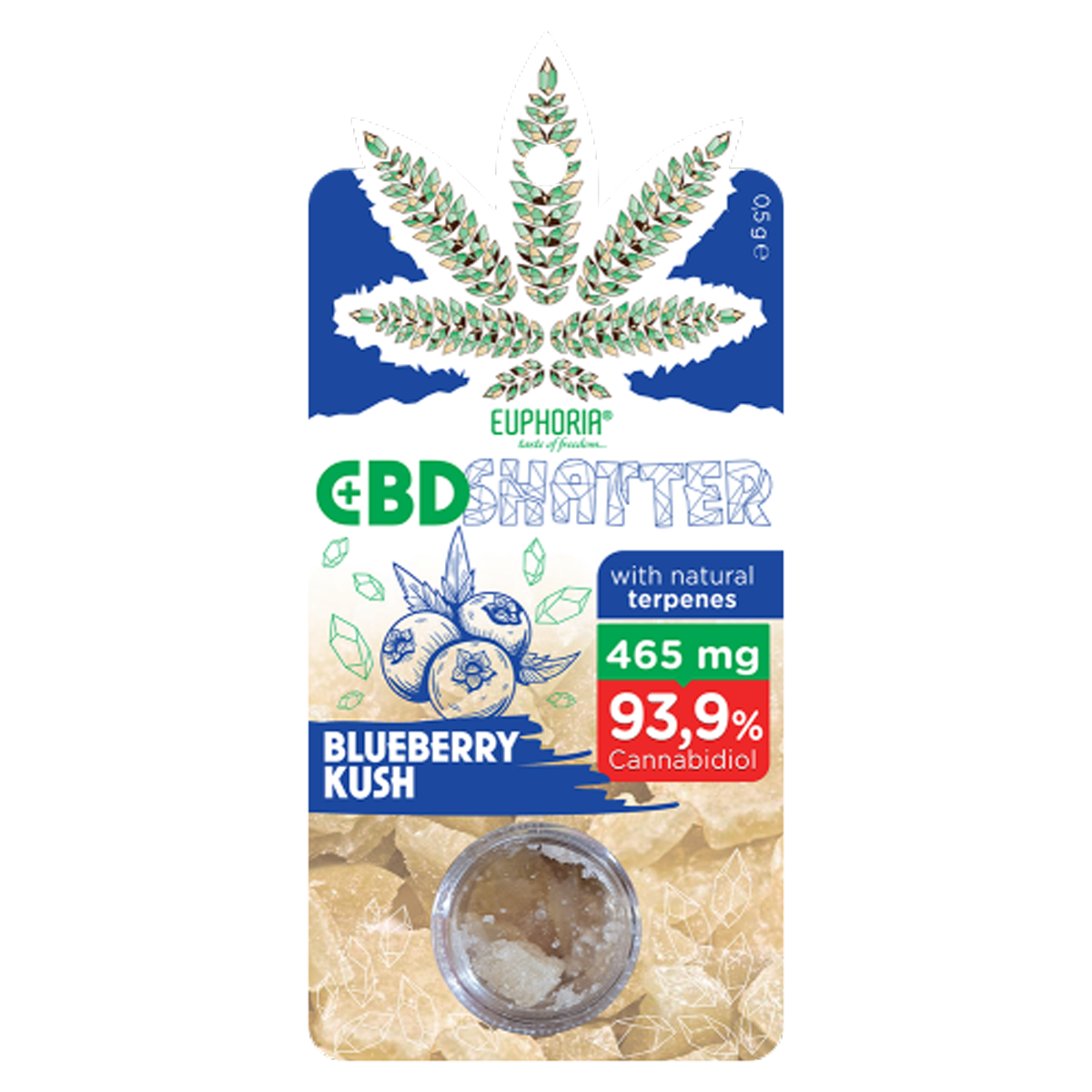 Euphoria CBD Shatter 465mg