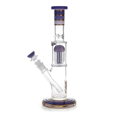 Phoenix Star: 12" Single 8 Arm Percolator Glass Bong (PHX570)