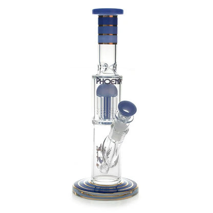 Phoenix Star: 12" Single 8 Arm Percolator Glass Bong (PHX570)
