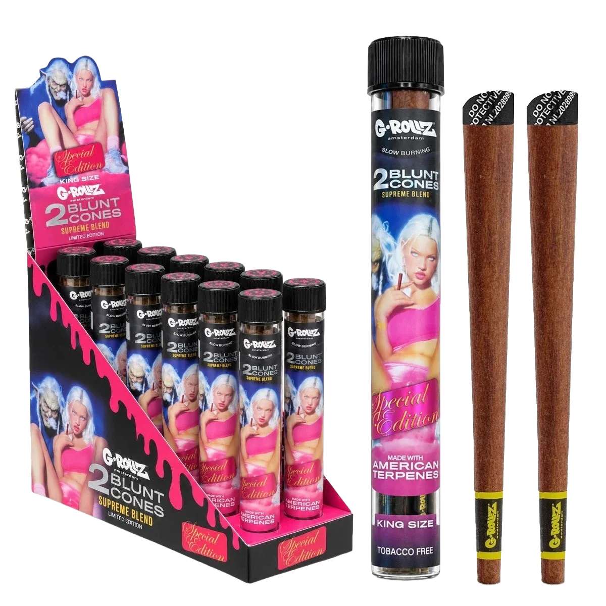 G-Rollz Supreme Blend Special Edition 2 Blunt Cones - (12 Pack)