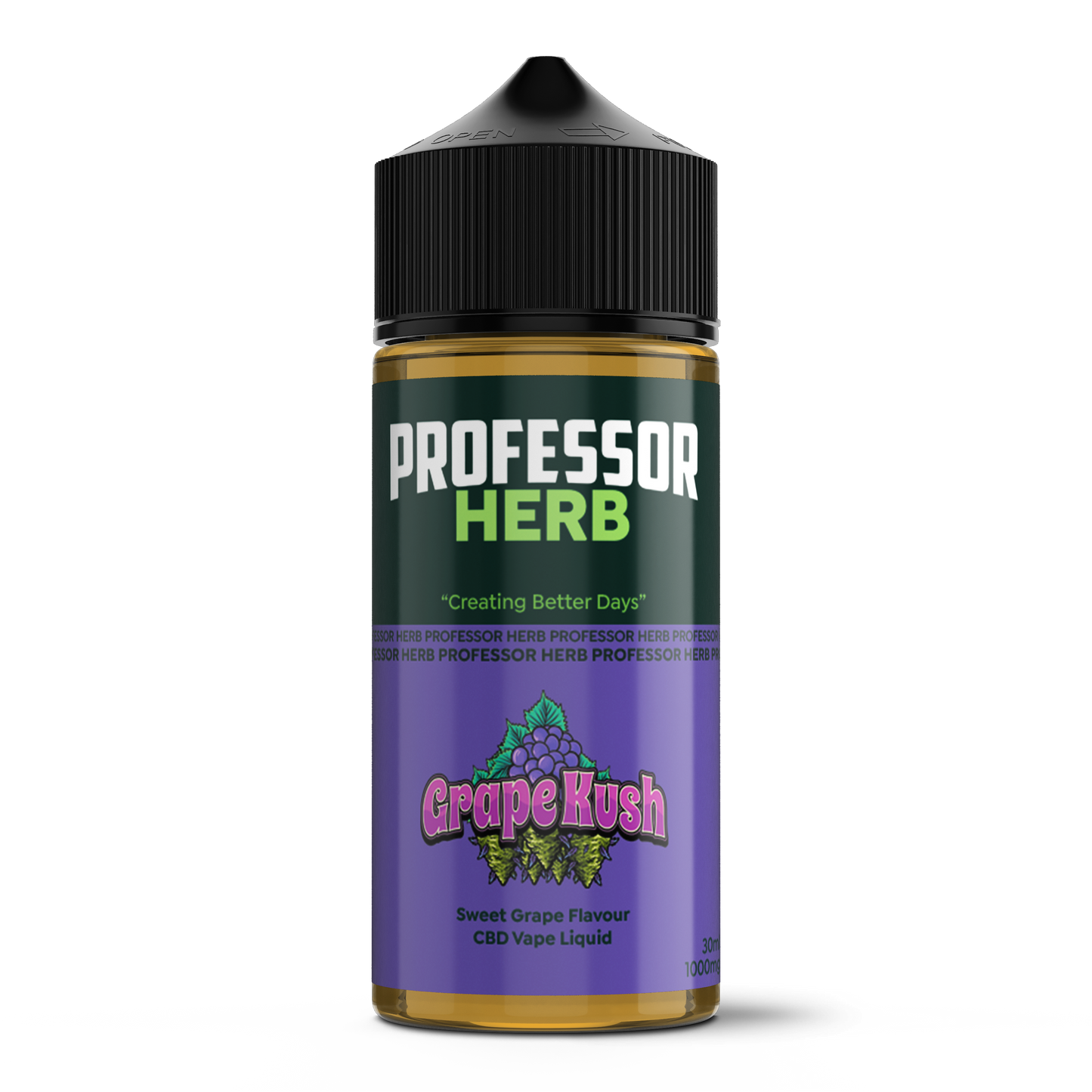 Professor Herb CBD Vape Liquid 1000mg/30ml - Grape Kush