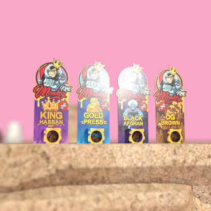 Monkey King H4CBD Hash Incense Extreme High Strength: Black Afghan - 1.75g (Single Piece)