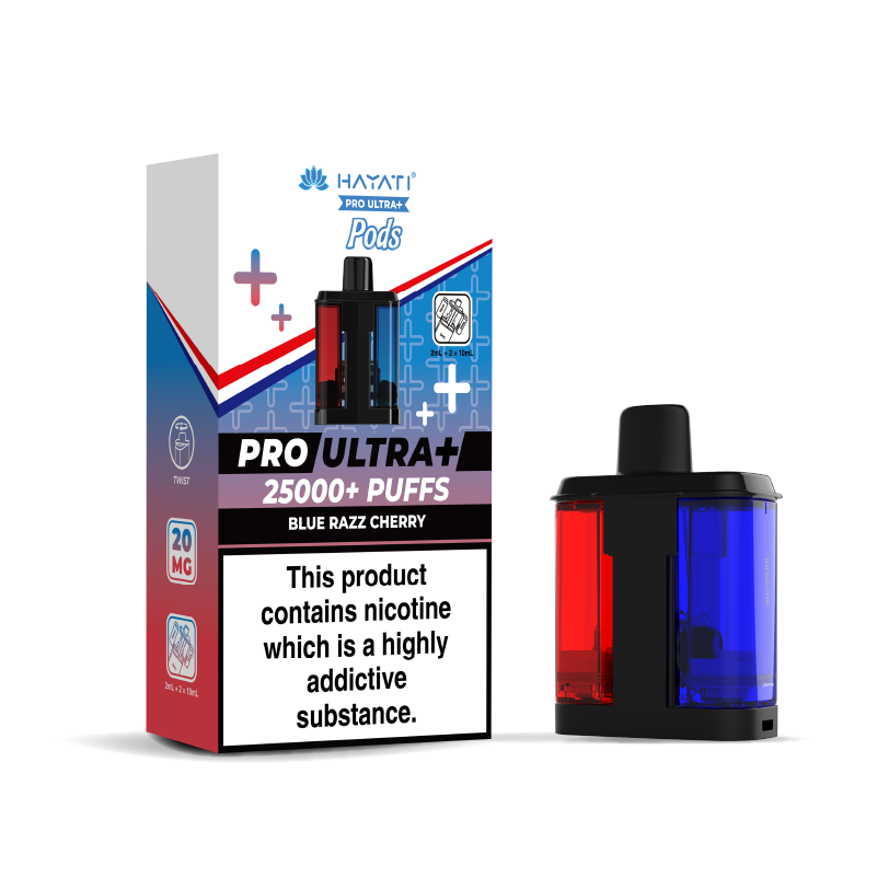 Hayati Pro Ultra 25K Refill Pods: Blue Razz Cherry - 20mg