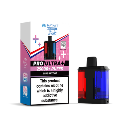 Hayati Pro Ultra 25K Refill Pods: Blue Razz GB - 20mg