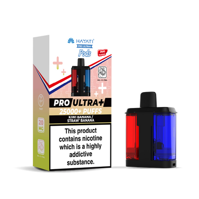 Hayati Pro Ultra 25K Refill Pods: Kiwi Banana / Strawberry Banana - 20mg