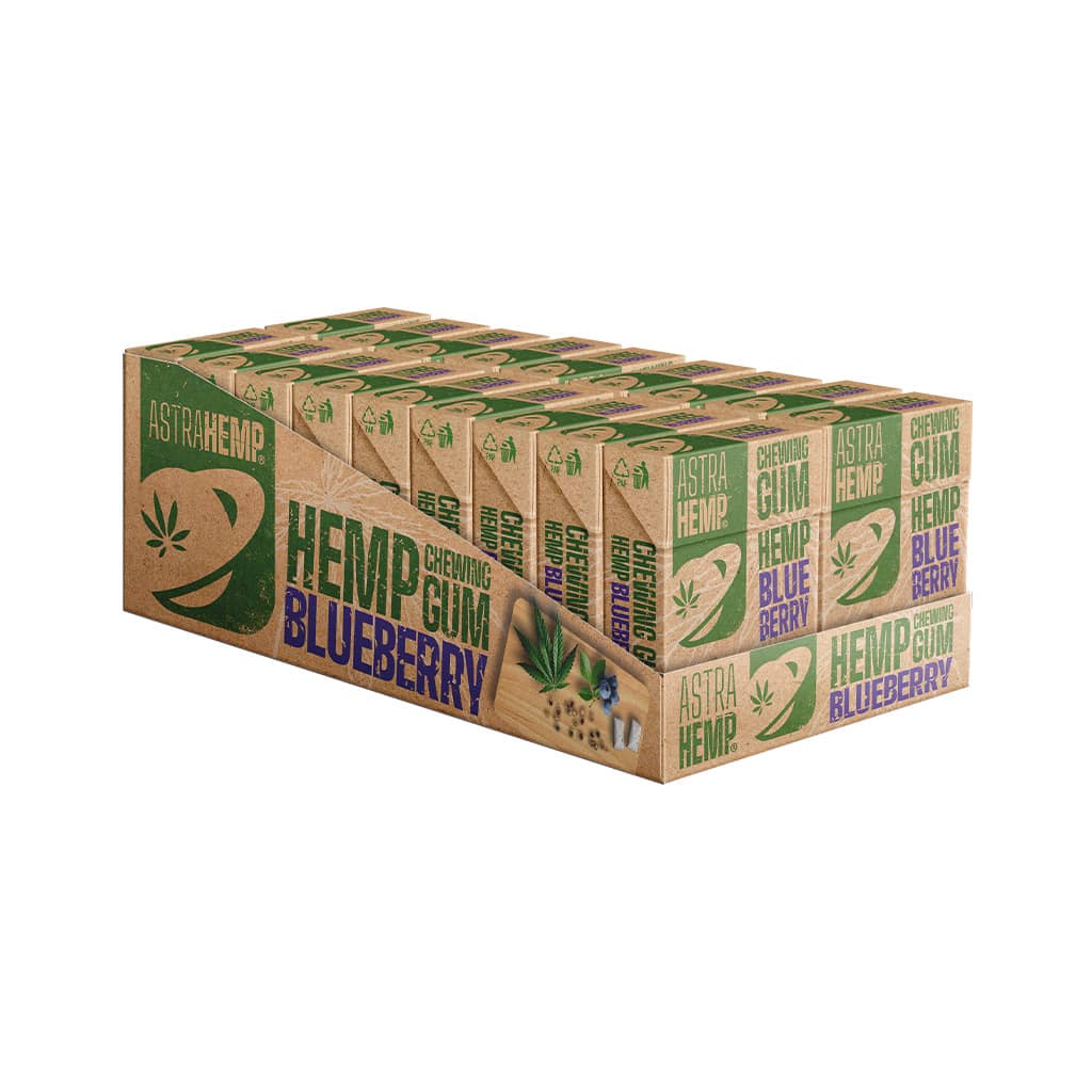Astra Hemp CBD Chewing Gum: Blueberry (20 Pack)