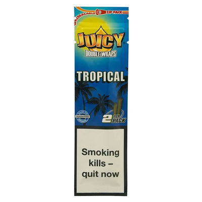 Juicy Jay's Hemp Double Wraps: Tropical - 2 Wraps (25 Pack)
