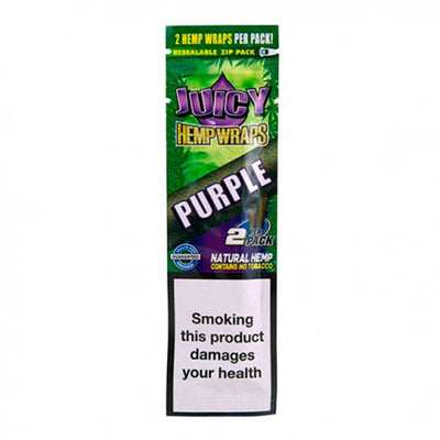 Juicy Jay's Hemp Double Wraps: Purple - 2 Wraps (25 Pack)