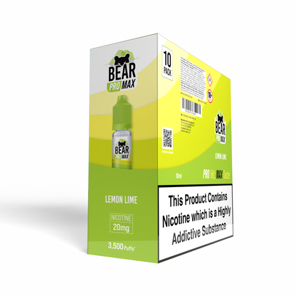 BEAR Pro MAX Salts: Lemon Lime - 20mg (10 Pack)