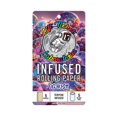 Lift Tickets Infused Rolling Paper with Glass Tips - OG Kush