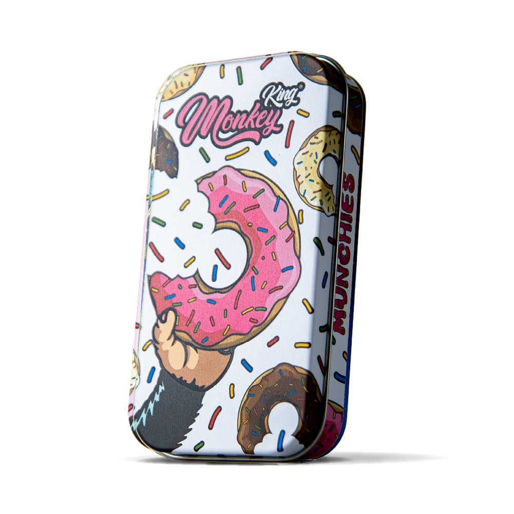 Monkey King Metal Tobacco Tins: Munchies Ed. (18 Pack)