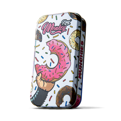 Monkey King Metal Tobacco Tins: Munchies Ed. (18 Pack)