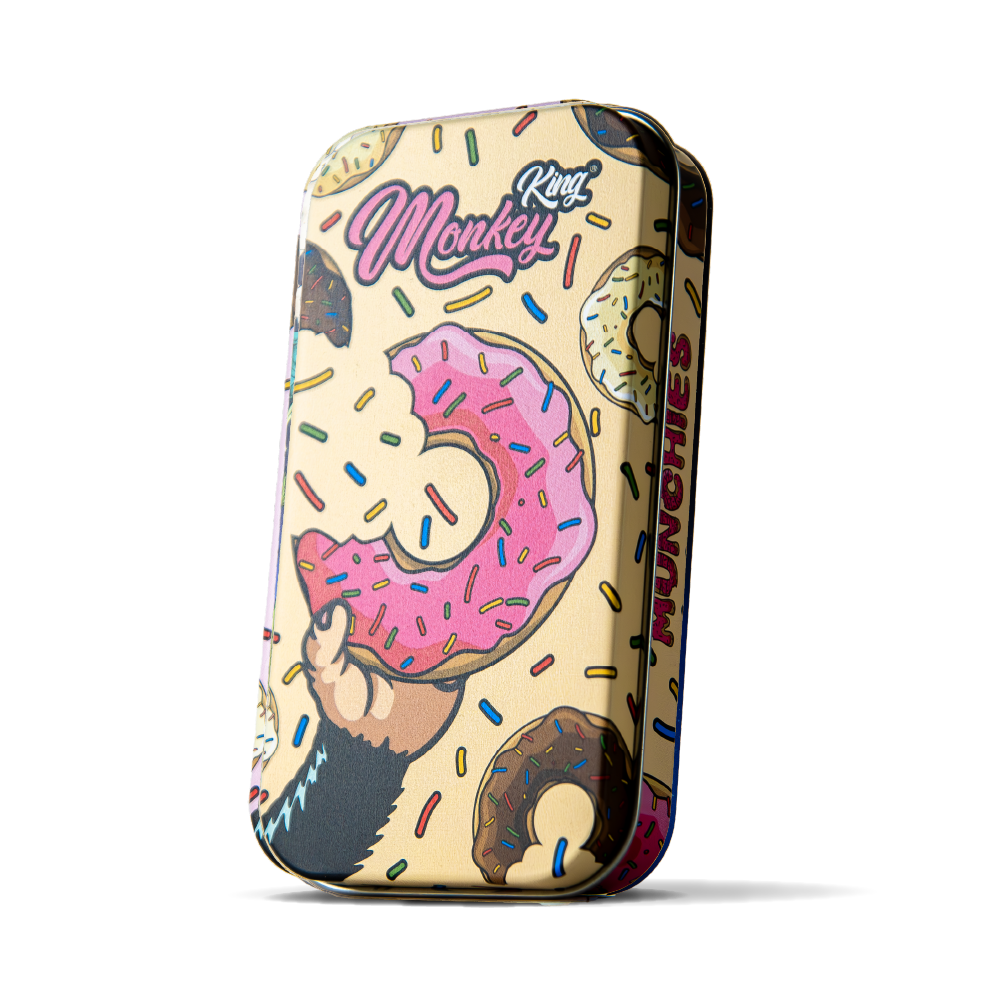 Monkey King Metal Tobacco Tins: Munchies Ed. (18 Pack)