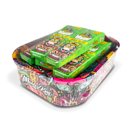 Monkey King Rolling Tray Box + Hemp Cones: Monsters (Single Piece)