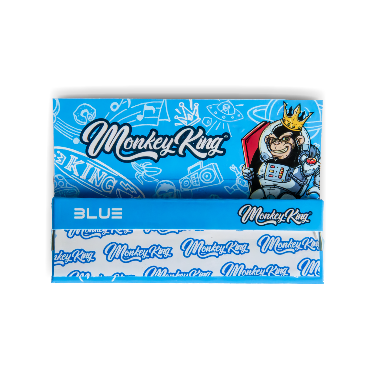Monkey King Regular Rolling Papers: Blue (100 Pack)