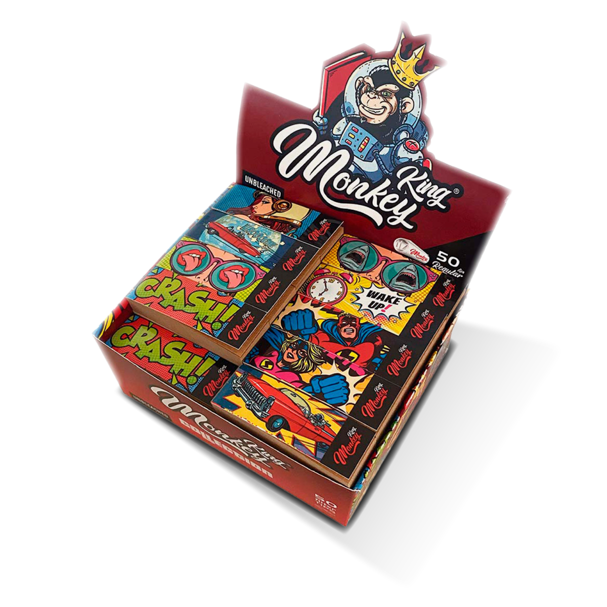 Monkey King Card Filter Tips: Unbleached (50 Pack)