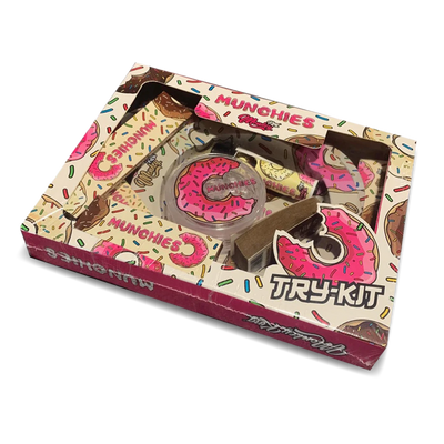 Monkey King Munchies Try Kit: Rolling Tray, Ashtray, Grinder, Papers, Tips & Lighter (Single Piece)