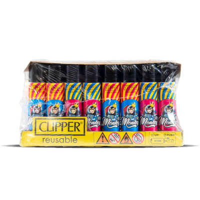 Monkey King Clipper Lighters: Monkey Ed. (48 Pack)