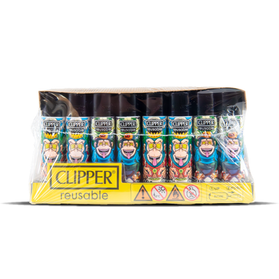 Monkey King Clipper Lighters: Psychedelic: 1st Ed. (48 Pack)