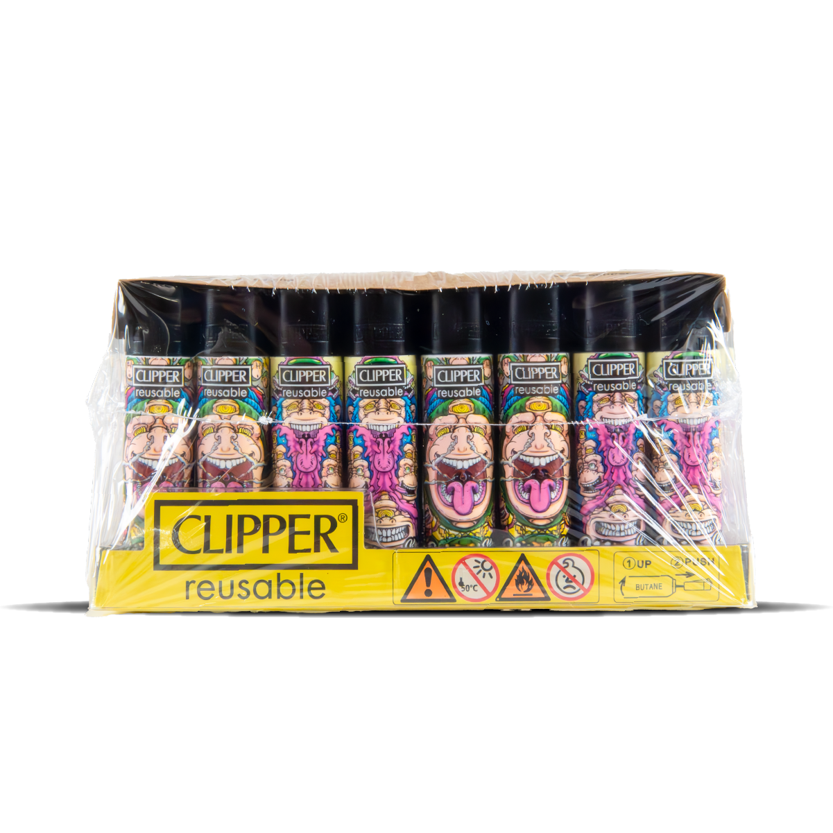 Monkey King Clipper Lighters: Psychedelic: 2nd Ed. (48 Pack)