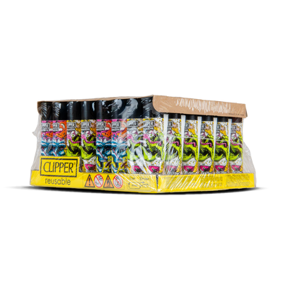 Monkey King Clipper Lighters: Skulls Edition (48 Pack)