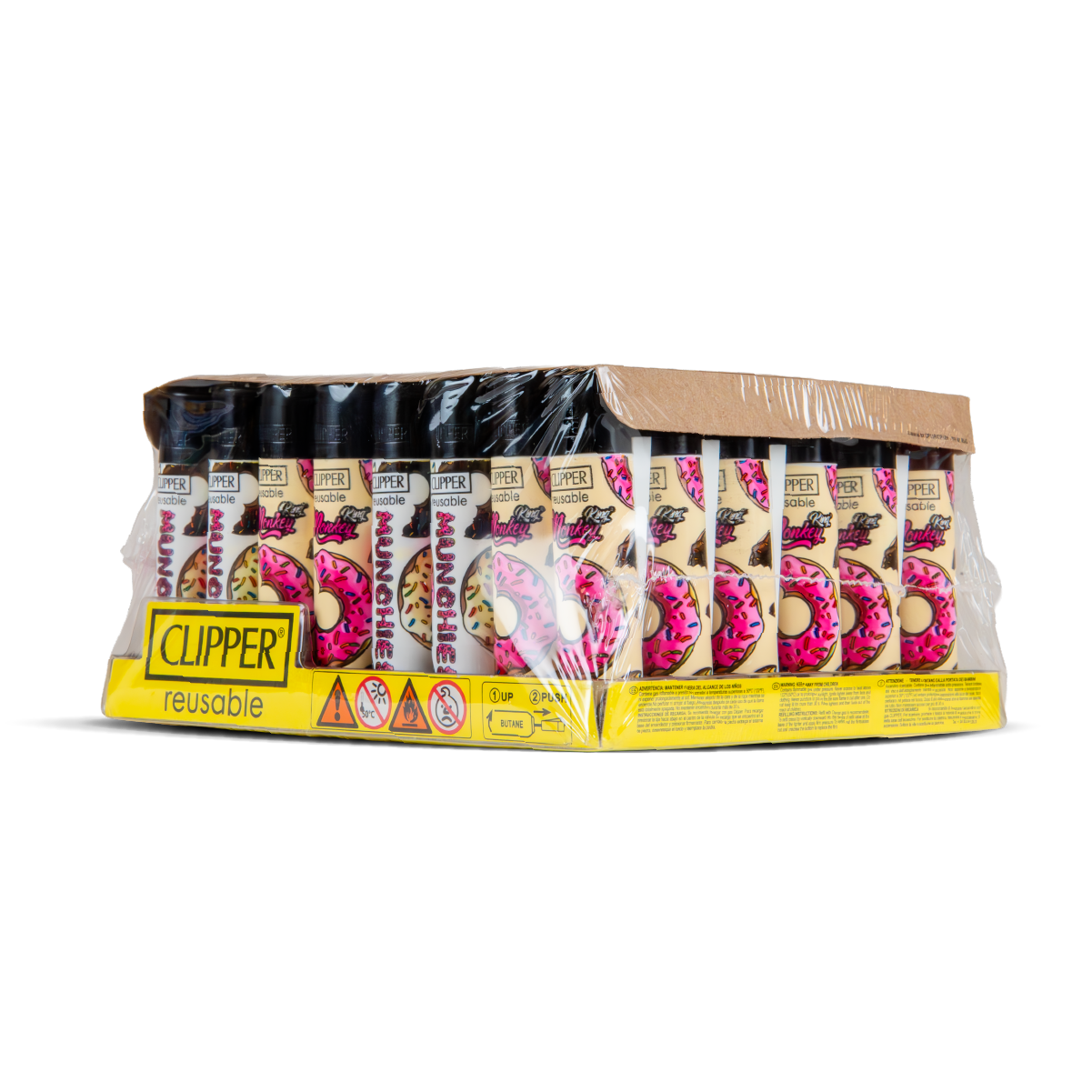 Monkey King Clipper Lighters: Munchies Ed. (48 Pack)