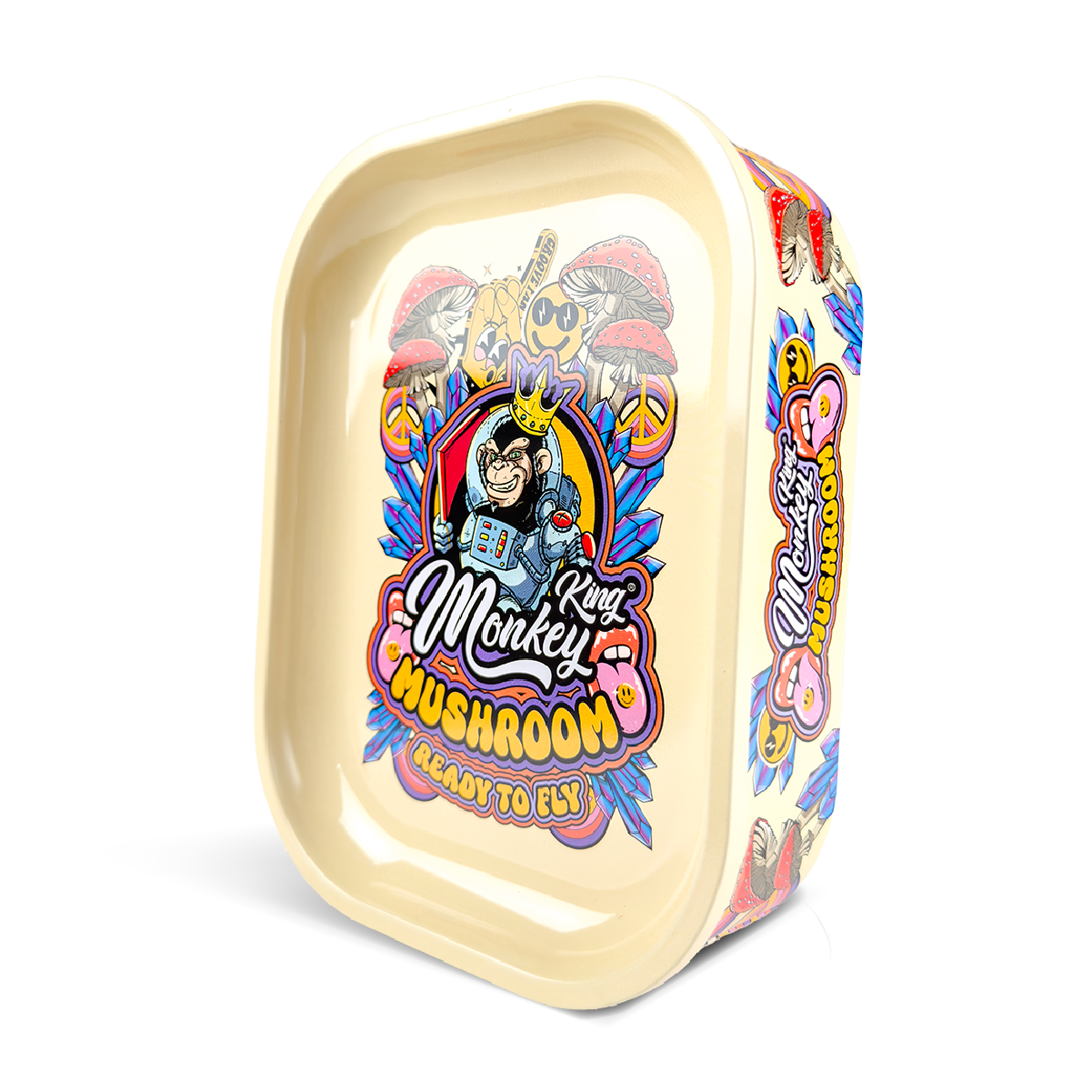 Monkey King Rolling Tray Box: Mushrooms Edition (Single Piece)