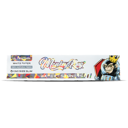 Monkey King Expert Stoners Rolling Papers: White - King Size Ultra Thin (50 Pack)