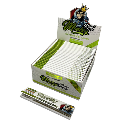 Monkey King Expert Stoners Rolling Papers: Hemp - King Size Ultra Thin (50 Pack)