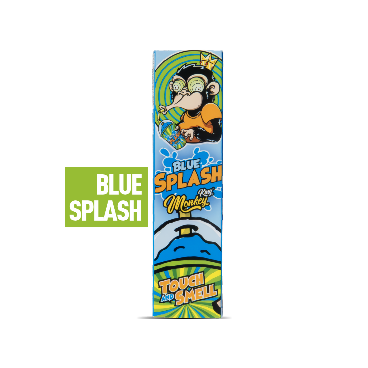 Monkey King Scented Smell Papers & Tips: Blue Splash - King Size (24 Pack)