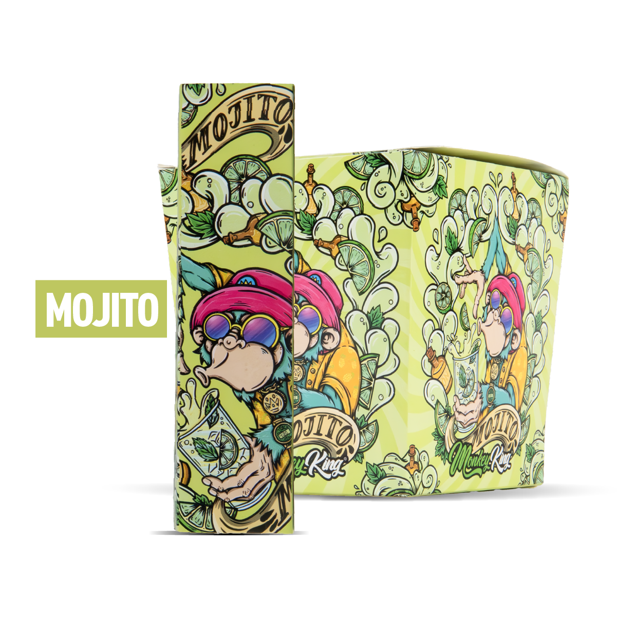Monkey King Scented Smell Papers & Tips: Mojito - King Size (24 Pack)