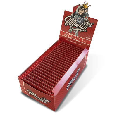 Monkey King Rolling Papers: Unbleached - Medium 1 1/4 (50 Pack)
