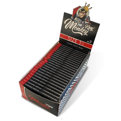 Monkey King Rolling Papers: White - Medium 1 1/4 (50 Pack)