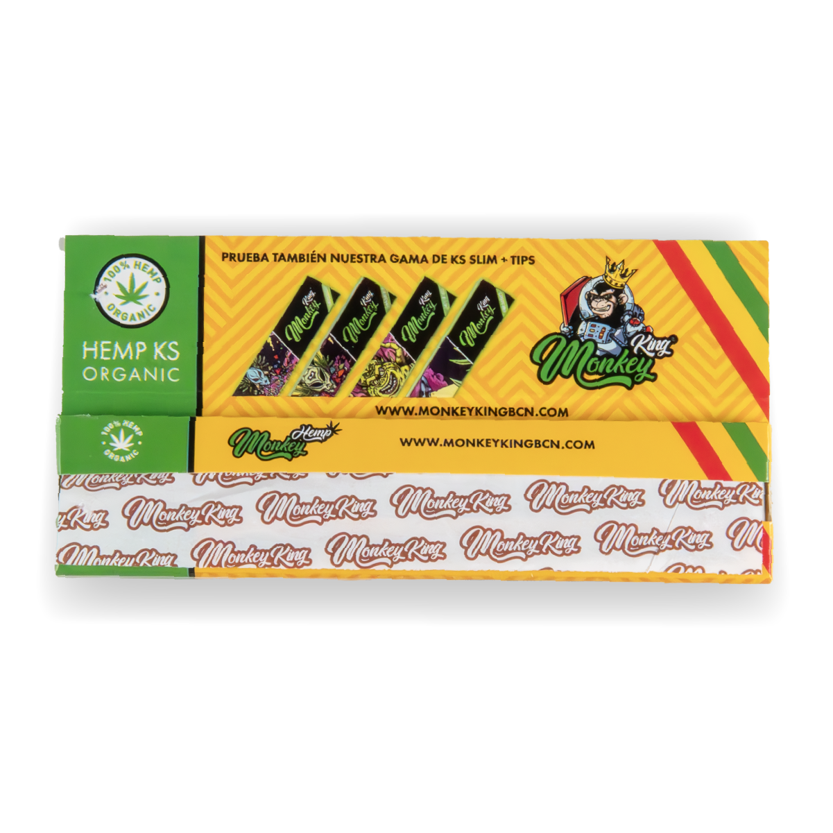 Monkey King Rolling Papers: Hemp - King Size (50 Pack)