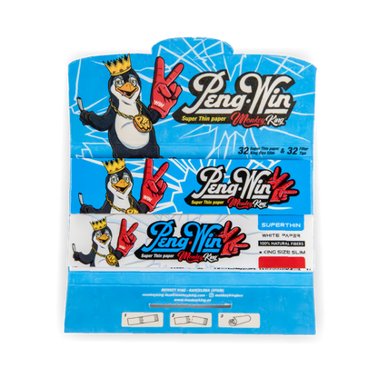Monkey King Rolling Papers & Tips: Peng-Win Ed. - King Size (24 Pack)