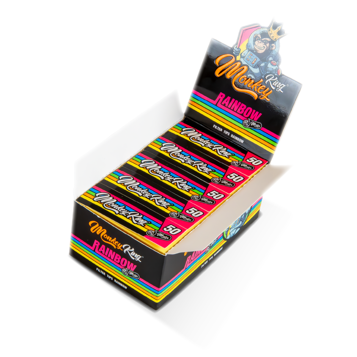 Monkey King Filter Tips: Rainbow (25 Pack)