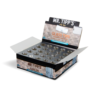 Mr Tipp's Glass Filters Tips: Glass - Display Pack (25 Tips)