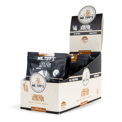 Mr Tipp's Corn Husk Filter Tips 8mm - Small (5pcs per Pack)