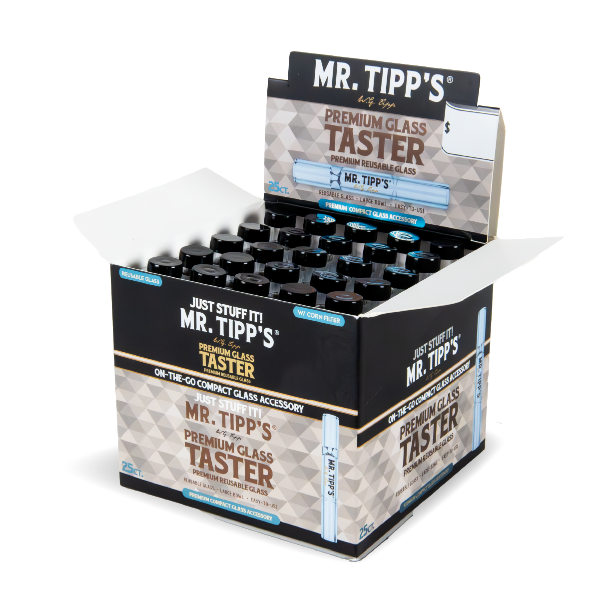 Mr Tipp's Glass Taster Pipes - Glass