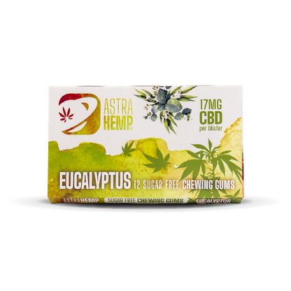 Astra Hemp CBD Chewing Gum Blister Packs: Eucalyptus - 17mg (24 Pack)