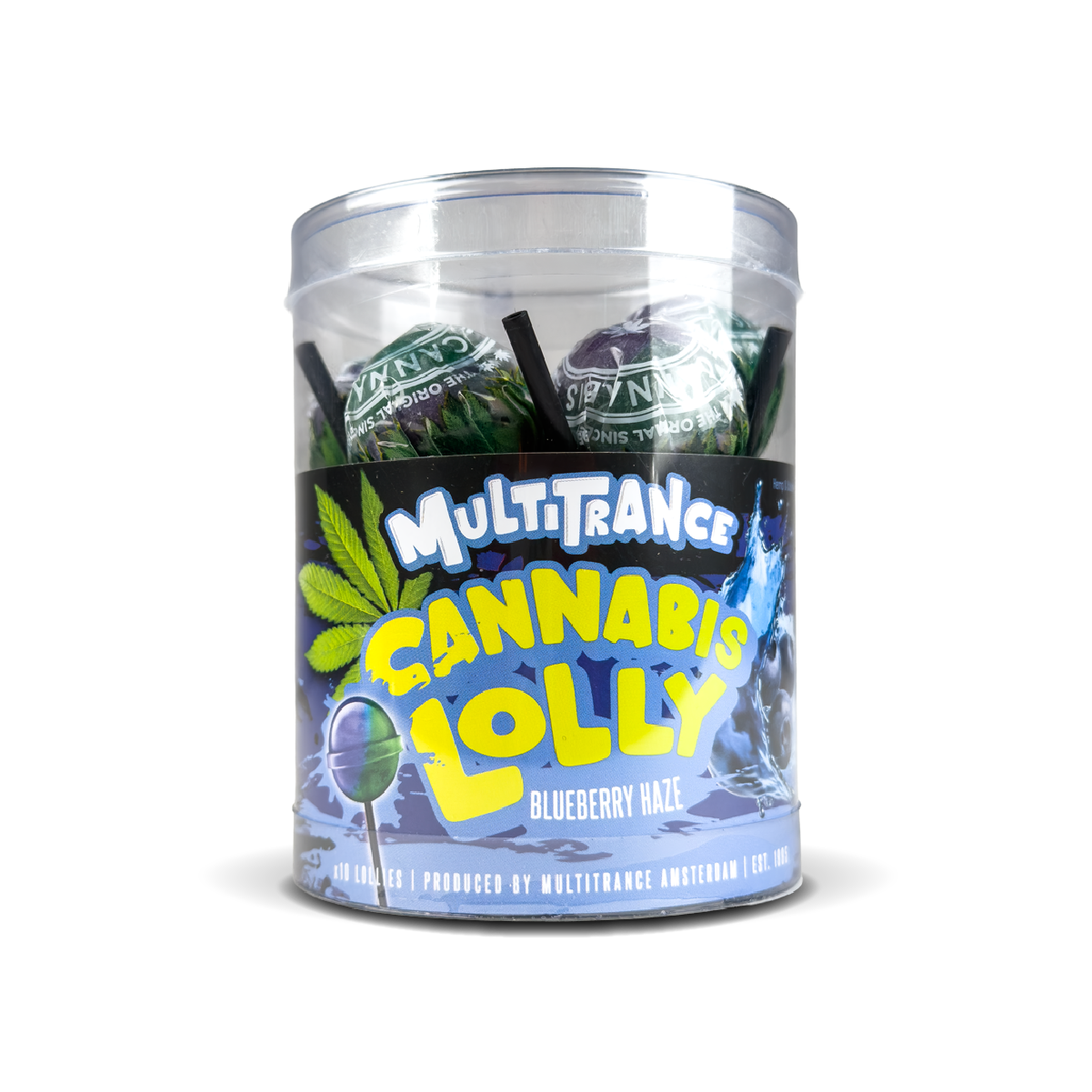 Multitrance Cannabis Lollipops: Blueberry Haze (10 Pack)
