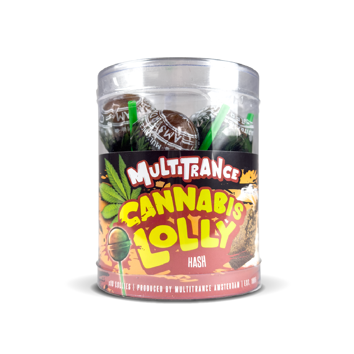 Multitrance Cannabis Lollipops: Hash (10 Pack)