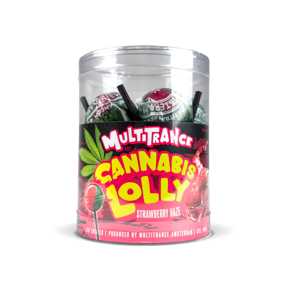 Multitrance Cannabis Lollipops: Strawberry Haze (10 Pack)