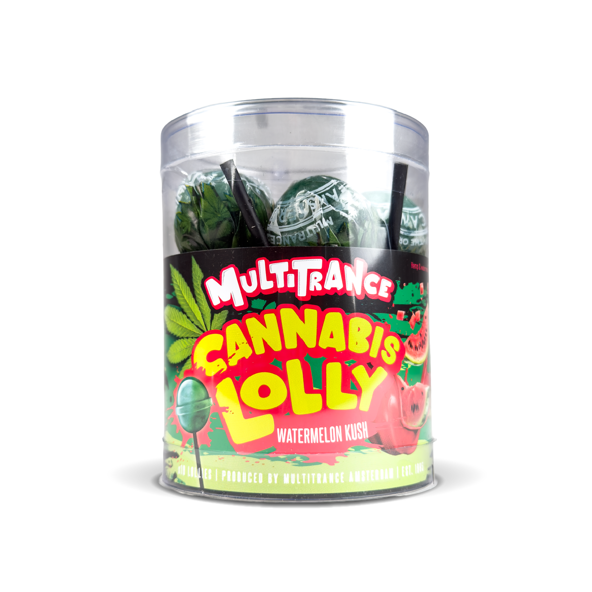 Multitrance Cannabis Lollipops: Watermelon Kush (10 Pack)