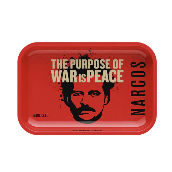 Narcos Medium Rolling Tray - Red