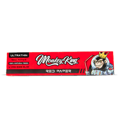 Monkey King Expert Stoners Extreme-Thin Rolling Papers: Red (50 Pack)