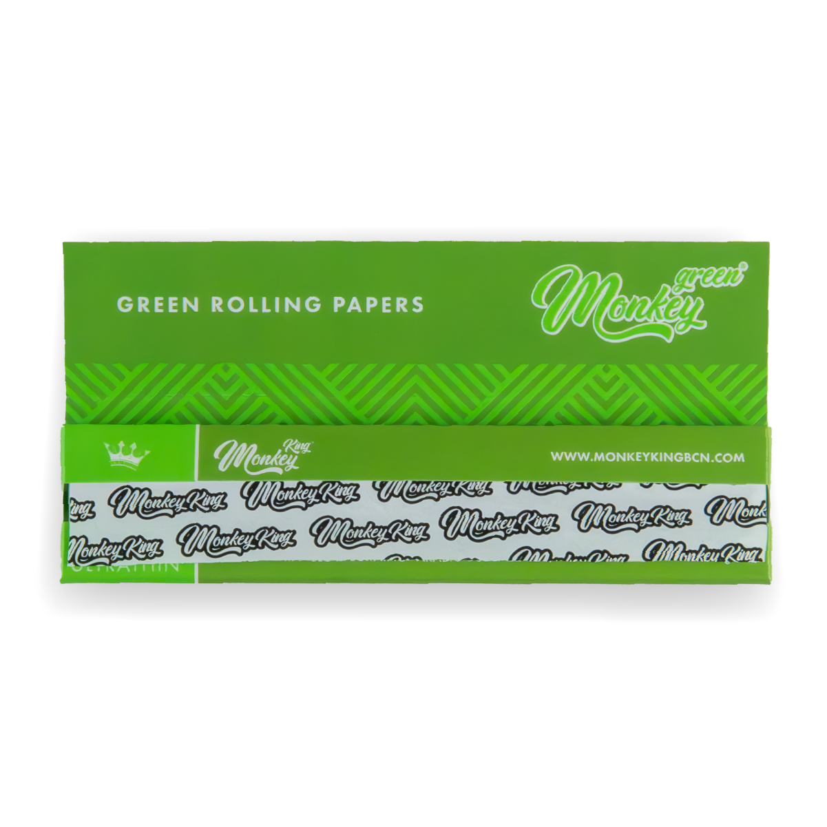 Monkey King Rolling Papers: Green - King Size (50 Pack)
