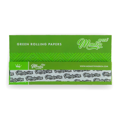 Monkey King Rolling Papers: Green - King Size (50 Pack)