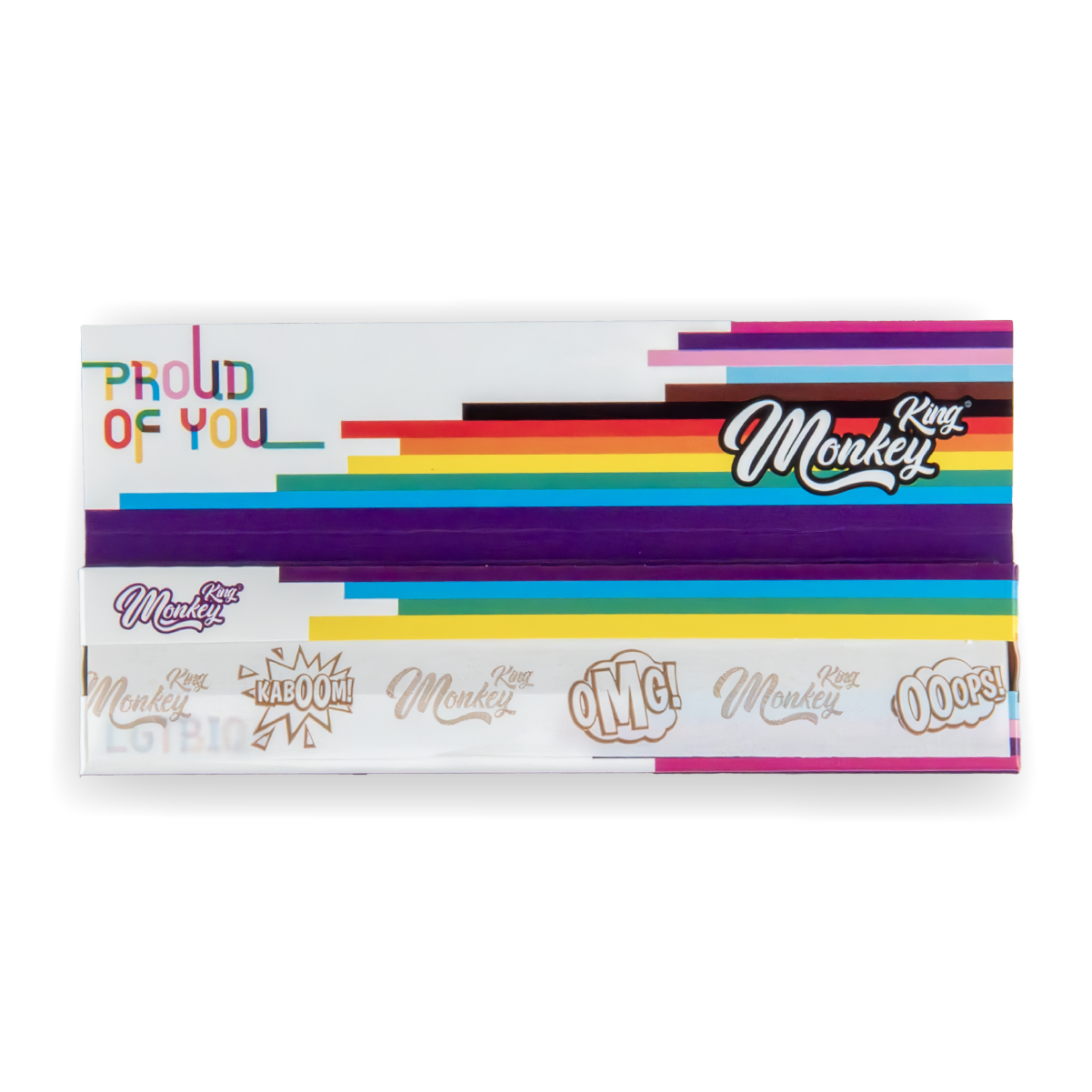 Monkey King Rolling Papers: LGBT - King Size (50 Pack)
